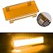 Auto Power Plus Amber Led Light Bar Cover, 2 Pcs 6 Inch Amber Dual Row Led Fog Tail Light Bar Lens Protective Cover Kits for Off Road Trucks ATV UTV