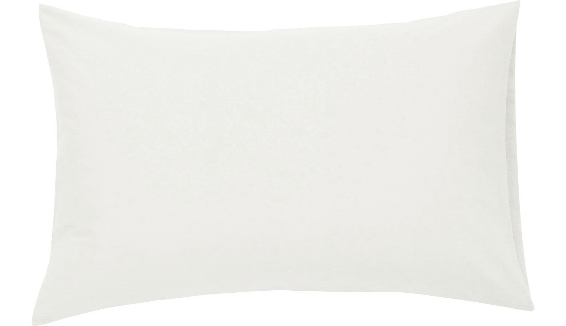 NIYS Luxury Bedding Percale Polycotton Pillowcases - Lightweight, Soft Set of 2 (50 x 75cm) (Pillow Pair, White)