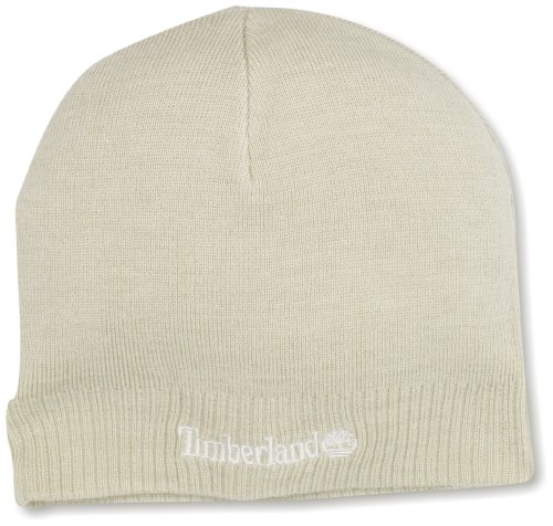 Timberland Men's Basic Beanie, Swan White, One Size