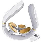 Tianfucen Cordless Neck Massager with Heat๏ผ3 Model 15 Levels Electric Neck Massager for Pain Relieve๏ผPortable Massager Neck Relaxer.