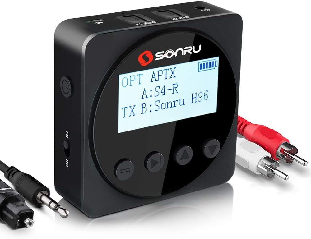 SONRU Bluetooth 5.0 Transmitter Receiver with 1.7