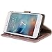 Abacus24-7 iPhone 7 PLUS Case, Wallet with RFID Blocking ID/Credit Card Theft Protection Flip Cover, Rose Gold