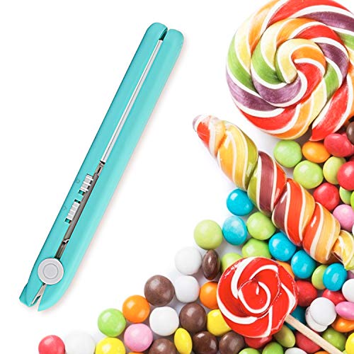 Food Bag Heat Sealer, Mini Sealing Machine with Smart Control Corrugated Suspension Heating Sheet, Double Safe Button on the Side with 47 inch plug cord (green)