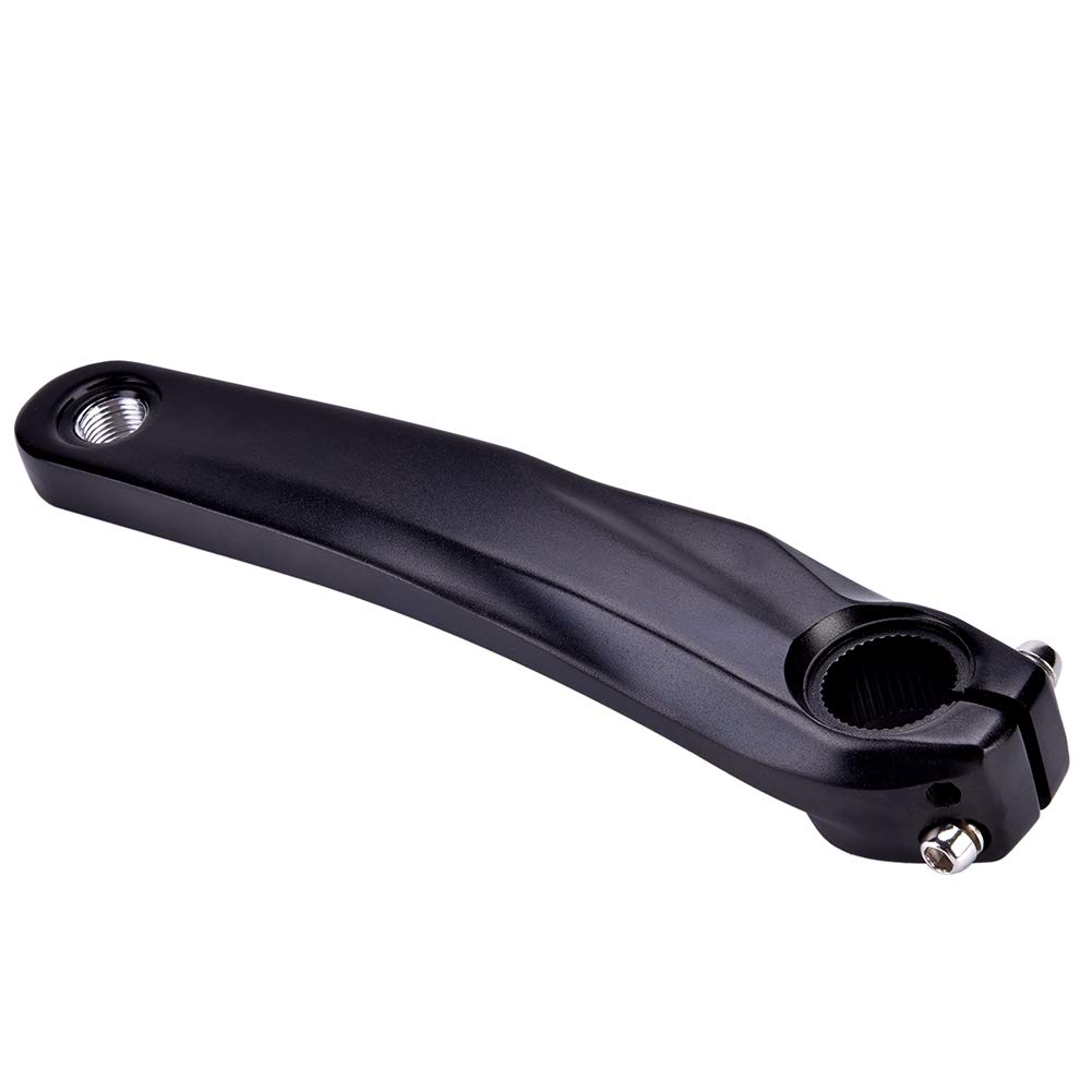 Onewer Left Bike Crank Arm,Aluminum Alloy Bike Bicycle Left Crank Arm for 590 610 SLX XT XTR Crankset(Black)