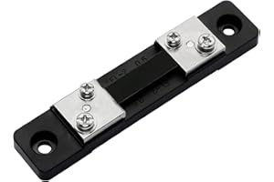 RIIEYOCA 50A 75mV Ammeter shunt，DC Current Shunt Resistor for Ammeter Measuring Instrument