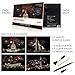 Scratch & Sketch Art Paper(A4) for Kids & Adults, Rainbow Painting Night View Scratchboard, Art&Craft, Engraving Art Set: 4 Sheets Scratch Cards & Scratch Drawing Pen, Clean Brush (Colorful Fireworks)