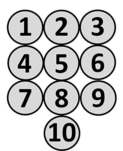 Magnetic Numbers 1-10 Fridge Magnets - Pack of 10 - 2 Inch Office & Whiteboard Magnets - For Magnetic Board, Whiteboard & Refrigerator
