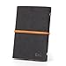Vintage Black PU Leather Cover Loose Leaf Blank Notebook Journal Diary Gift