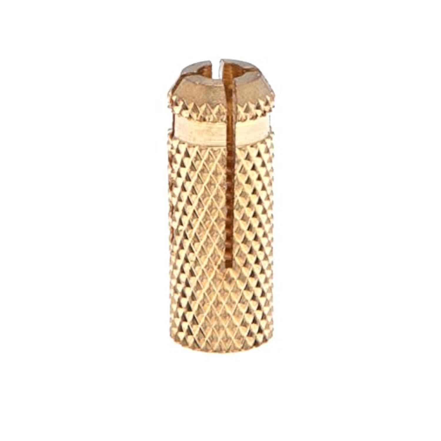 M5 Drop in Anchors Brass Wall Anchor Expansion Bolt Sleeve Fischer Brass Plug for Anchoring into Concrete Masonry Bricks, Natural Hard Stones (Pack of 10)