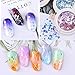 Micup Holographic Nail Art Sticker Kit Iridescent Nail Sequins Mermaid Colorful Flakes Glitter Make Up for Nail Face Body Eyes - 8Colors