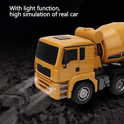 Dilwe RC Mixer Car, 1/18 6 Kanal Cement Truck BAU Spielzeug Licht ferngesteuertes Fahrzeug für Kinder – Bild 6