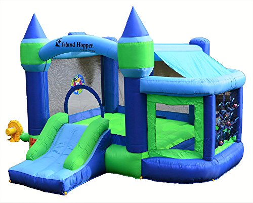 Island Hopper Game Room with Shaded Canopy - Recreational Bounce House