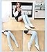 Womens Striped Thigh High Over Knee Stocking Socks(blue&white narrow stripe) YSW03C