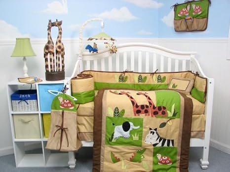 jungle animal crib bedding