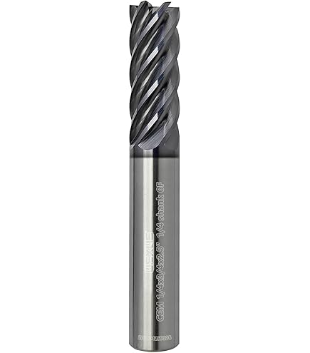 HARFINGTON Carbide Square Nose End Mill Bit 25/64" Cut Dia 4 Flutes