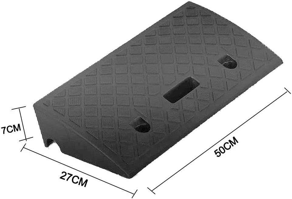 Interesty Portable Lightweight Plastic Curb Ramps - Heavy Duty Plastic Threshold Ramp Kit Set for Driveway, Sidewalk, Car, Truck, Loading Dock, Scooter, Bike, Motorcycle, Wheelchair Mobility