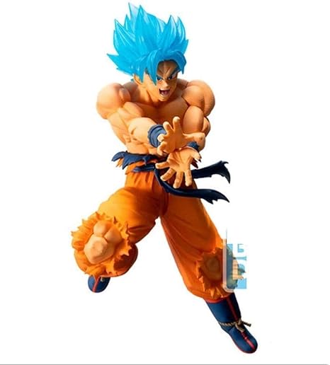 Amazon Co Jp ドラゴンボールzスーパーサイヤ人孫悟空 青髪 ドラゴンボールファンのためのアクションフィギュアコレクションアニメグッズ ホーム キッチン