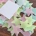 Singeek 100pcs/ Pack Luminous Stars Fluorescent Noctilucent Starts Stickers Three-Dimensional Wall Stickers Glow in The Dark Baby