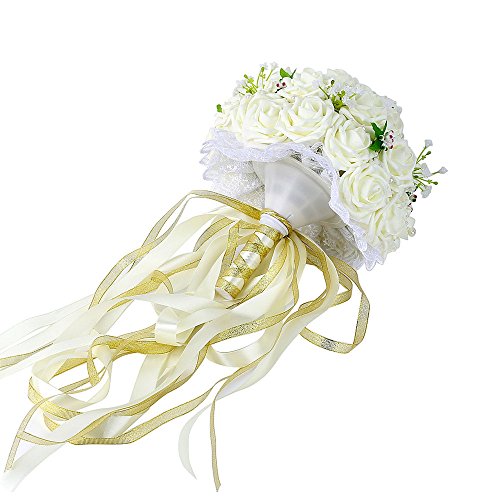 3 Wedding+Bouquet+Febou+Holding+Artificial