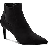 Alfani Womens Jacklynnel Leather Stiletto Ankle Boots Black 11 Medium (B,M)