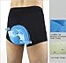 3D Padded Cycling Underwear Shorts - Breathable Quick Dry Bike Pants - Lightweight Bicycle Undershorts - Women (L, Black)
