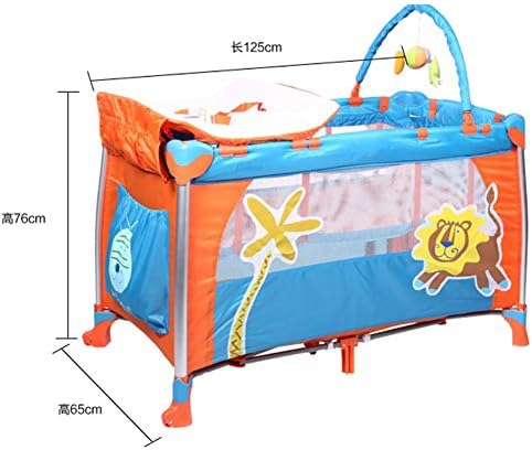 YINGER Bunk Crib Foldable Crib High Quality Game beds baby cot travel deluxe baby crib Modern Portable Baby Crib