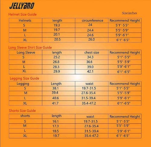 image for Jellybro Men's Padded Football Protective Gear Set Training Suit for S