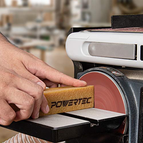 POWERTEC 71002 Abrasive Cleaning Stick for Sanding Belts & Discs Natural Rubber Eraser