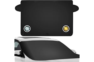 GHENGUA Weatherforce 360 Car Windshield Sun and Snow Cover, All-Weather Four-Season Sun and Ice Cover, Suitable for Most Cars、Trucks、SUVs, Protects from Heat and Snow