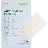Y&rsquo;OUR Improving Acne Patches: Professional Hydrocolloid Pimple Patch for Face; Ultra-Thin, Purifies &amp; Alleviates Stubborn Blemishes, Promotes Healing, Effective Zit Treatment. Made in USA. 56 Count