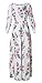 Womens Floral Empire Maxi Dress,Alcylane Women's 3/4 Sleeve Vintage Retro Long Maxi Dres