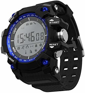 Mens Digital Sports Watch Multifunctional LED Wristwatch Sleep Monitor Pedometer Daily Activity Monitor IP68 Waterproof Bluetooth Smart Bracelet For Android iOS (Blue)