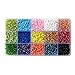 BALABEAD 4mm Seed Beads About 3500pcs in Box 15 Colors Size 6/0 Glass Seed Beads for Jewelry Making, 4mm Round, Hole 1.2mm (15 Colors)