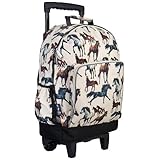 Wildkin Horse Dreams High Roller Rolling Backpack