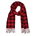 David & Young Softer Than Cashmere Buffalo Plaid Winter Scarf, Red
