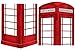 Wall Pops WPE0649 WPE0649 London Phone Booth Dry Erase Wall Decal