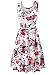 FENSACE Sleeveless Sundress Women Summer Dresses Beach Midi Flared Tank Skater Dress(17020-8,Medium)