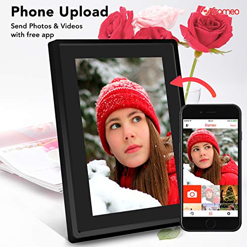 Feelcare 7 Inch 16GB Smart WiFi Digital Picture Frame, Send Photos or