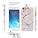 JAHOLAN Gold Marble Design Clear Bumper Glossy TPU Soft Rubber Silicone Cover Phone Case Compatible with iPhone 7 iPhone 8