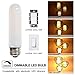 Leools T10 Led Bulb, 8W Dimmable Led Tubular Bulbs, 75 Watt Incandescent Bulb Equivalent, 2700K Soft Warm White, Frosted Glass, E26 Medium Base Lamp Bulb, for Cabinet Display Cabinet etc,3 Pack.