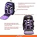 G-raphy Camera Backpack for Photographer Camera Bags with Laptop Compartment/Tripod Holder for Dslr SLR Cameras, Flashes and Camera Accessories (Purple)