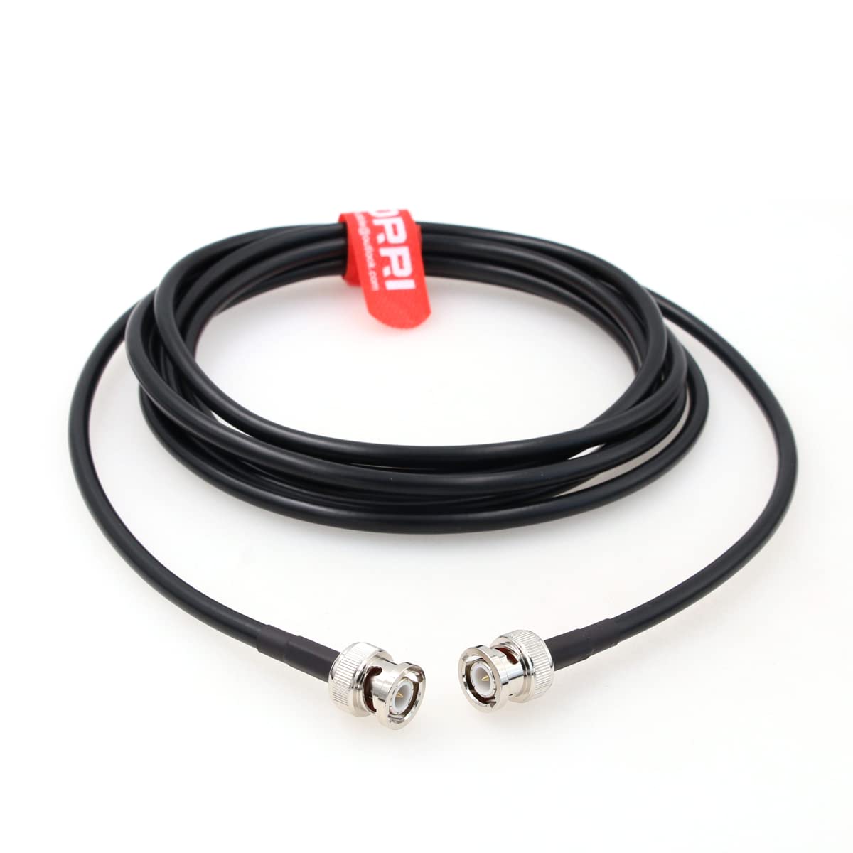 DRRI 6G HD-SDI Video BNC Male to BNC Male RG223 50 Ohm Double Shielded Coaxial Cable (5M)