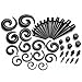 PiercingJ 42 Pieces Acrylic Gauge Kit Spiral Tapers and Plugs 12G-00G Ear Stretching Starter - 21 Pairs