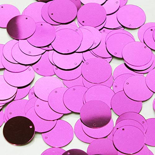 12mm Sequins Top Hole Bright Violet Purple Metallic. Couture Paillettes. Made in USA