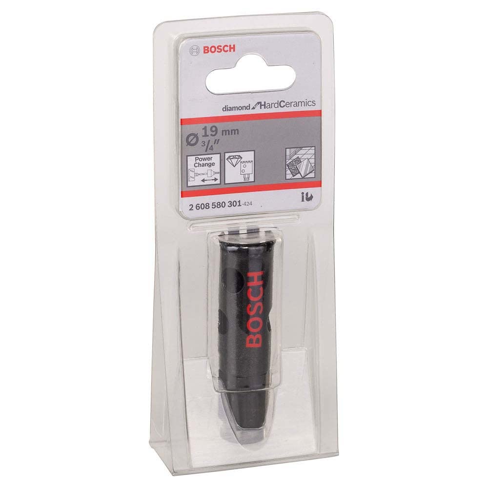 Bosch Professional 1x Diamond Hole Saw for Hard Ceramics (for Stone, Tiles, Ø 19 mm, Accessories for Impact Drills) — image 1