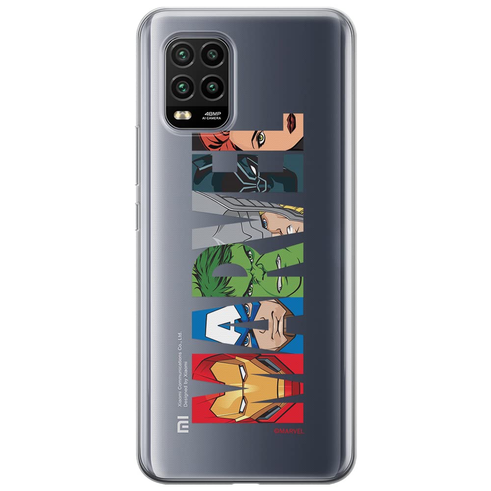 ERT GROUP mobile phone case for Xiaomi MI 10 LITE original and officially Licensed Marvel pattern 011 optimally adapted to the shape of the mobile phone, partially transparent