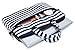 kayond Laptop Carrying Case Water-resistant Canvas Totes/Lightweight Slim Shoulder Messenger Bag for Daily Work/School(15-15.6, Breton Stripe