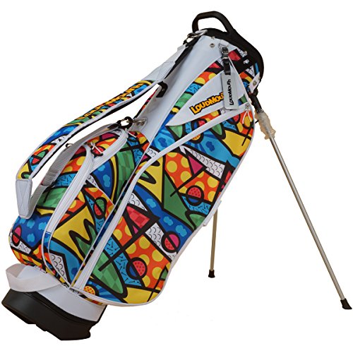 ラウドマウスゴルフ Loud Mouth Golf キャディバッグ 7インチスタンドキャディバッグ ライイング ザ サンド ウィズ ディン