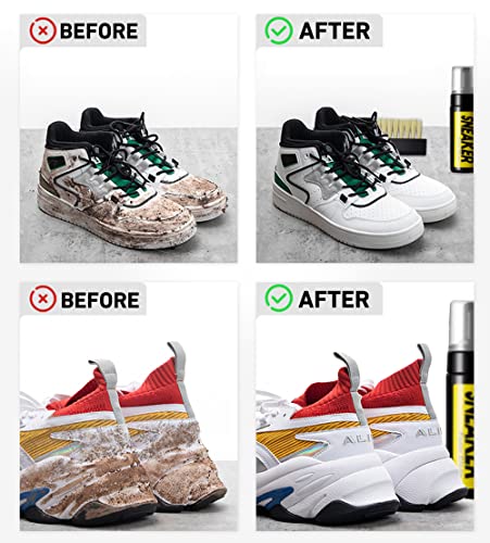 COZGO Shoe Cleaner Kit for Sneaker, Water-Free Foam Sneaker Cleaner 5.3Oz with Shoe Brush and Shoe Cloth,Work on Most Shoes