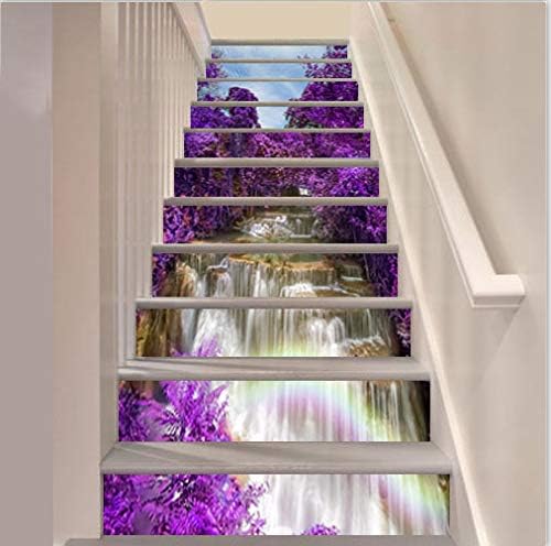 FLFK 13Pcs Stair Risers Stickers Peel and Sick 39.37"x7.08",Self-Adhesive Staircase Stickers Decals - Image 5